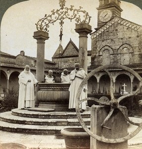 Florence Charterhouse Monastery Certosa di Firenze Old Underwood Stereoview 1900