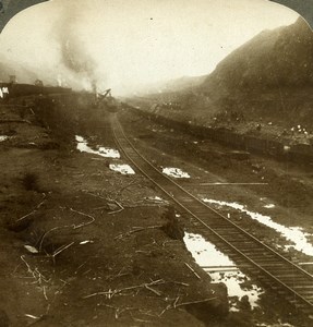 Panama Canal Construction Culebra Cut Old Stereoview Underwood 1904