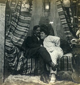 USA New York Cozy Corner Girl Series N.10 Old Climax View Co Stereoview 1900