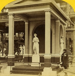 London 1862 International Exhibition Venus Temple by Gibson Old Stereoview Photo