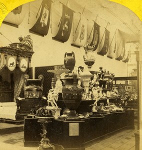 Paris World Fair Sweden Furniture Section Old Leon & Levy Stereoview Photo 1867