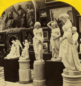 France Paris World Fair Roman Fine Arts Old Leon & Levy Stereoview Photo 1867