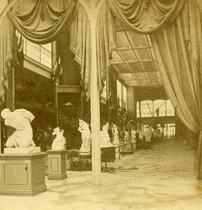 France Paris World Fair Italian Exhibit Old Stereoview Photo 1878