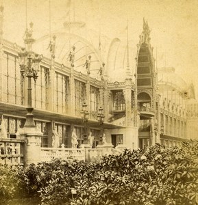 France Paris World Fair Champ de Mars Old Stereoview Photo 1878
