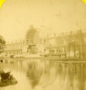 France Paris World Fair Champ de Mars Old Stereoview Photo 1878