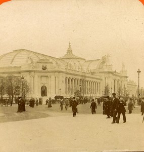 France Paris World Fair Expo Universelle Grand Palais Old Stereoview Photo 1900