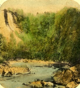 Scotland View of the river Ericht ? Old Photo Stereoview 1860