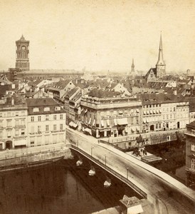 Germany Berlin Panorama Old Photo Stereoview Stiehm Linde 1880