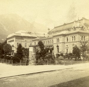 Austria Tyrol Innsbruck Stadtsäle Old Photo Stereoview 1890