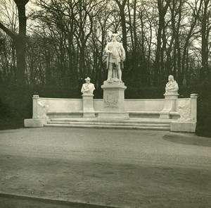 Germany Berlin Siegesallee Monument Friedrich Wilhelm I Amateur Stereoview 1919