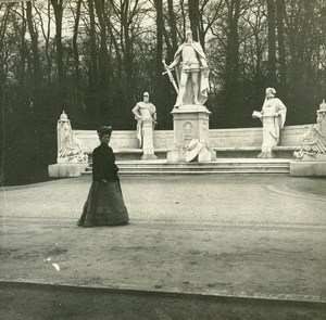 Germany Berlin Siegesallee Monument Kaiser Sigismund Amateur Stereoview 1919