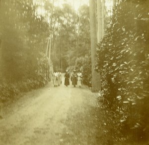 Belgium Brasschaet Polygone Mick Castle Driveway Old Amateur Stereoview 1919