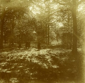 Belgium Brasschaet Polygone Mick Castle ? Old Amateur Stereoview 1919