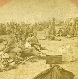 Boer War Battle of Modder River British Regulars Stereoview Photo Kilburn 1900