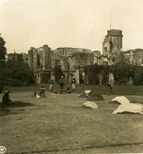 India Lucknow Ruins of Castle Rebellion of 1857 Old Stereo Photo Kurt Boeck 1906
