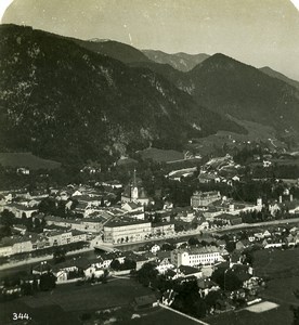 Austria Salzkammergut Bad Ischl Trauntal Valley Old Stereo Photo Wurthle 1900