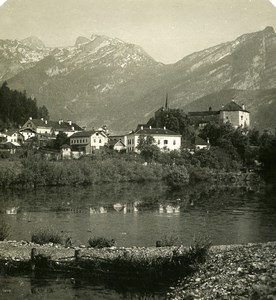 Austria Salzburg Golling Tännengebirge Old Stereo Photo Wurthle 1900