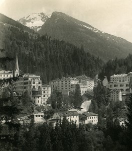 Austria Gastein Schwarzenberg Anlagen Old Stereo Photo Wurthle 1900