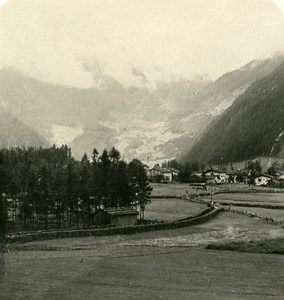 Austria Zillertal Mayrhofen Panorama Old NPG Stereo Photo 1900