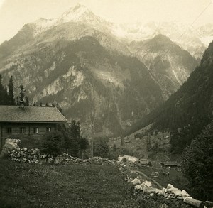 Austria Tyrol Zillertal Rossköpfe Mountain Old NPG Stereo Photo 1900