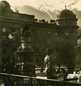 Austria Tyrol Innsbruck Hofburg Castle Old NPG Stereo Photo 1900