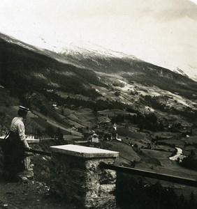 Austria Hohe Tauern Heiligenblut Panorama Old NPG Stereo Photo 1900