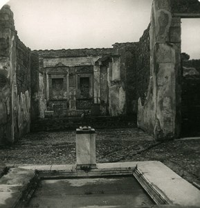 Italy Pompeii Casa del Torello Ruins Old Stereo Photo 1900