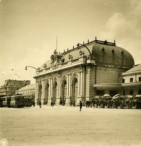 Italy Milan Milano Central Railway Station Old NPG Stereo Photo 1900