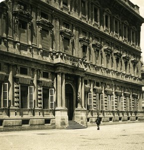 Italy Milan Milano Municipal Palace Palazzo Municipale Old NPG Stereo Photo 1900