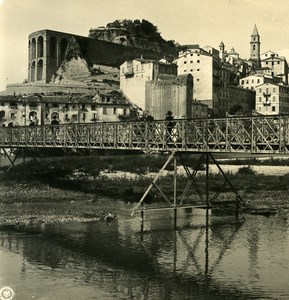 Italy Ventimiglia general view bridge Old NPG Stereo Photo 1900