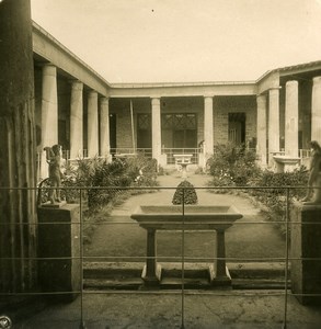 Italy Pompei Casa dei Vettii House Old NPG Stereo Photo 1900