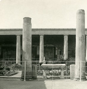 Italy Pompei Casa dei Vettii House Old NPG Stereo Photo 1900