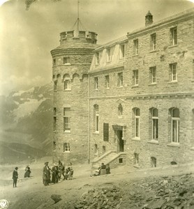 Switzerland Zermatt Hotel Gornergrat Old NPG Stereo Photo 1900