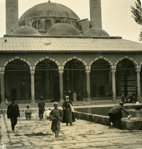 Middle East Syria Damascus Mosque Old NPG Stereo Photo 1900