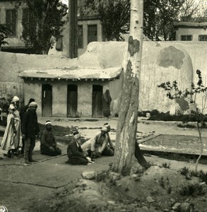 Middle East Syria Damascus the Prayer Old NPG Stereo Photo 1900