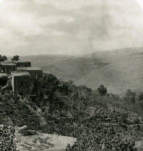 Middle East Syria Lebanon Panorama Old NPG Stereo Photo 1900