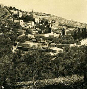 Jerusalem Russian Orthodox Church Mount of Olives Old NPG Stereo Photo 1900