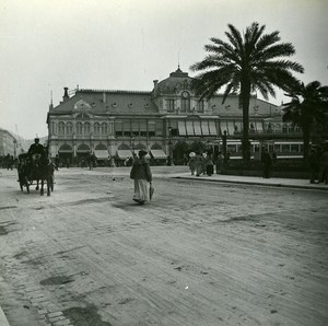 France Nice Casino Municipal Old Amateur Stereo Photo Possemiers 1900