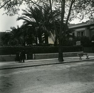 France Nice Quiet Street Hotel Old Amateur Stereo Photo Possemiers 1900