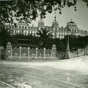 France Nice Cimiez Excelsior Hotel Regina Amateur Stereo Photo Possemiers 1900