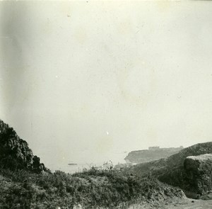 France Grande Corniche Casino View Old Amateur Stereo Photo Possemiers 1900