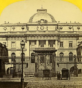 France Paris Court Law Palais de Justice Old Stereo Photo 1870