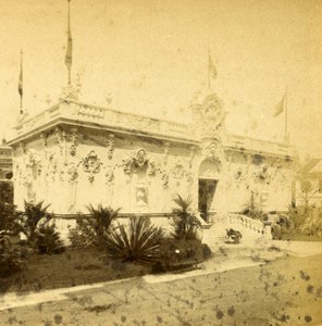 France Paris World Fair Society of Pastelists Old Stereo Photo LL 1889