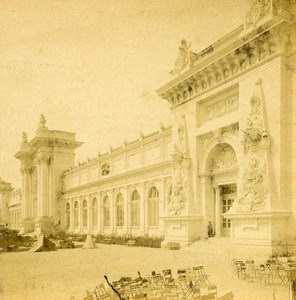 France Paris World Fair Palace of Ministry of War Old Stereo Photo LL 1889