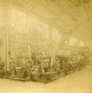 France Paris World Fair Gallery of Industry Old Stereo Photo LL 1889