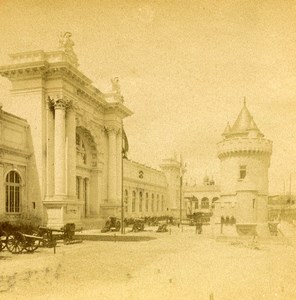 France Paris World Fair Palace of Ministry of War Old Stereo Photo LL 1889