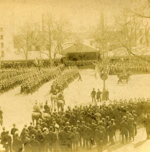 Versailles Paris World Fair Celebrations of Centenary Old Stereo Photo LL 1889