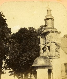 France Honfleur Notre Dame de Grace Church Old Stereo Photo 1860