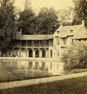 France Versailles Petit Trianon Hamlet Maison du Seigneur Lamy Stereo Photo 1870