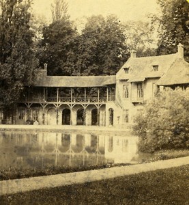 France Versailles Petit Trianon Hamlet Maison du Seigneur Lamy Stereo Photo 1870